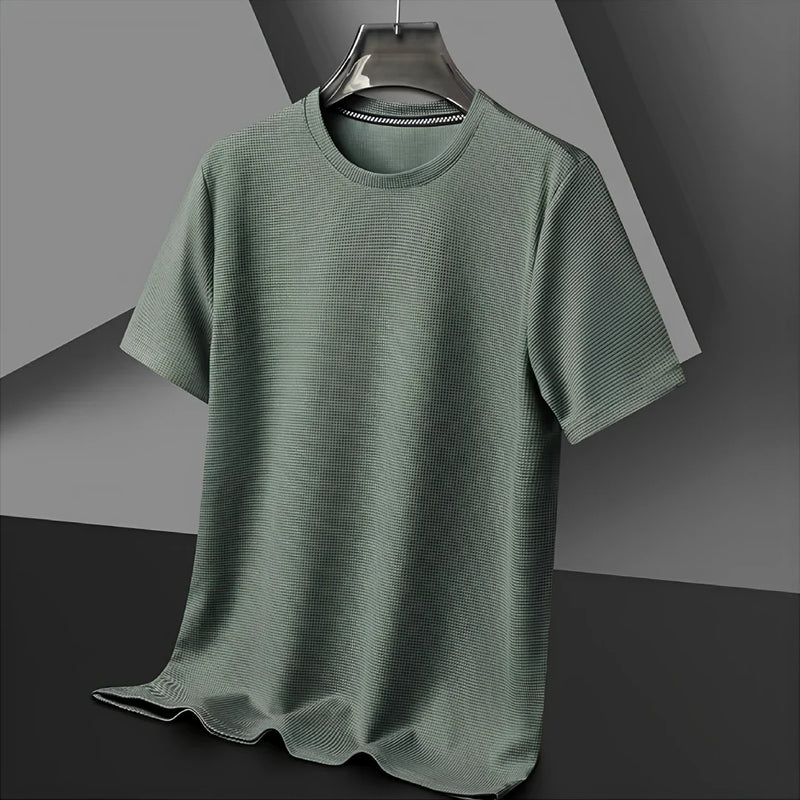 [Pague 3, Leve 5] Kit de Camisetas de Seda Gelo Alpha + BRINDES: 4 Bermudas Linho, Relógio e Perfume